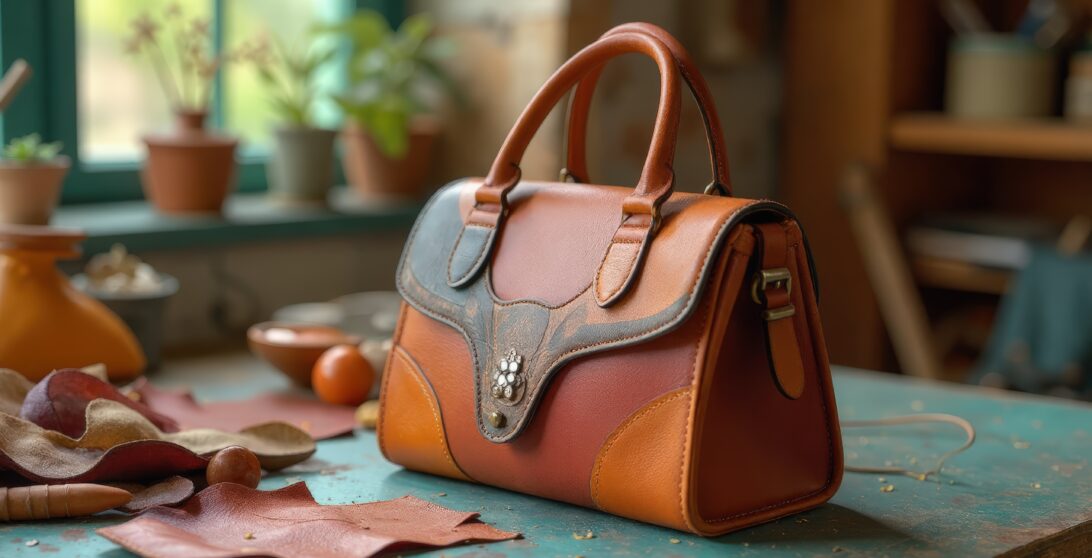 Detailed stylish handbag crafted