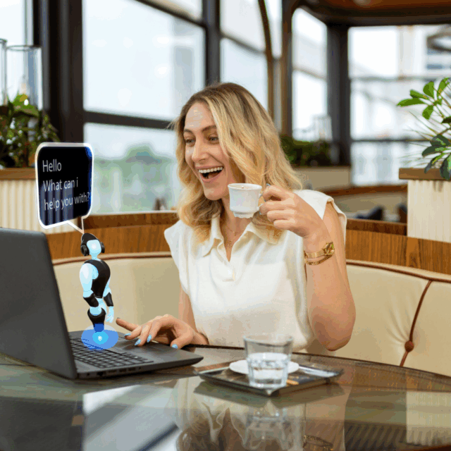 Parcours d’achat guidé par intelligence artificielle dans le secteur du luxe sur ordinateur
